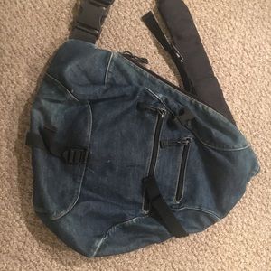 Gap denim one shoulder backpack